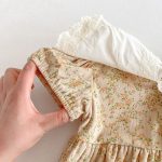 【66-90cm】ロンパース ビッグ襟 花柄 おしゃれ ベビー服 - 画像 (8)