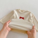 【73-110cm】セットアップ 蝶結び 柔らか おしゃれ 肌に優しい 二点セット - 画像 (13)