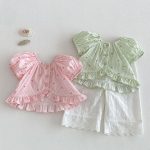 【73-120cm】トップス パフスリーブ ストライプ 可愛い おしゃれ 女の子 - 画像 (7)