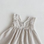 【80-120cm】ワンピース ストライプ フリル シンプル - 画像 (11)