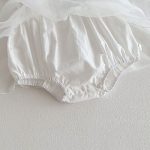 【66-90cm】ロンパースワンピース ベビー 女の子 フリルスリーブ チュール - 画像 (10)