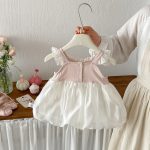 【予約販売】【66-90cm】キャミワンピース ベビー 女の子 蝶結び チュール - 画像 (3)