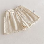 【73-100cm】セットアップ トップス&ショートパンツ 無地 ノースリーブ - 画像 (7)