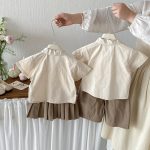 【73-100cm】セットアップ ベビー 学院風 ナチュラル - 画像 (6)