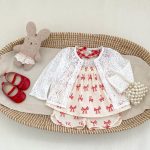【73-120cm】セットアップ レッド 蝶結び柄 おしゃれ 可愛い 女の子 - 画像 (7)