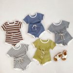 【73-100cm】セットアップ ベビー ナチュラル やわらか素材 - 画像 (2)