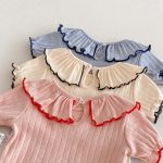 【66-90cm】ロンパース ベビー 女の子 おしゃれ フリル襟 - 画像 (11)