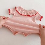 【66-90cm】ロンパース ベビー 女の子 おしゃれ フリル襟 - 画像 (12)