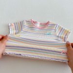 【73-120cm】Ｔシャツ ベビー 女の子 ボーダー柄 カラフル - 画像 (12)