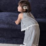 【73-110cm】セットアップ ベビー 女の子 韓国風 チェック - 画像 (7)