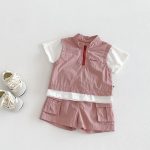 【73-100cm】セットアップ ベビー 男の子 ワークテイスト