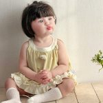 【73-110cm】セットアップ ベビー 女の子 フリルノースリーブ - 画像 (6)