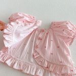 【73-120cm】トップス パフスリーブ ストライプ 可愛い おしゃれ 女の子 - 画像 (16)