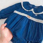 【66-90cm】ロンパース デニム レース 可愛い ベビー服 - 画像 (8)