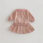 【73-110cm】スウェット セットアップ ベビー 男女兼用 セーラー風 バイカラー 熊柄 - 画像 (23)