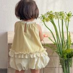 【73-110cm】セットアップ ベビー 女の子 フリルノースリーブ - 画像 (7)