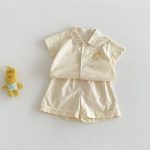 【73-100cm】サロペット or シャツ or ショートパンツ ベビー シンプル カートゥーン - 画像 (9)