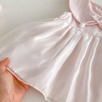 【66-90cm】ワンピース ベビー 女の子 チェック チュール スウィート - 画像 (7)