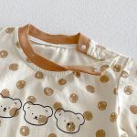 【66-90cm】カバーオール ベビー ドット柄 くまちゃん - 画像 (7)