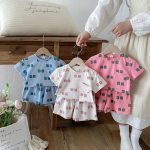 【80-130cm】セットアップ キッズ バイカラー 英字プリント - 画像 (8)