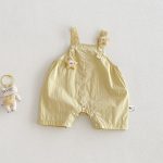 【66-90cm】星柄サロペット＆カラフルボーダータンクトップ ベビー セットアップ - 画像 (6)
