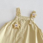 【66-90cm】星柄サロペット＆カラフルボーダータンクトップ ベビー セットアップ - 画像 (7)