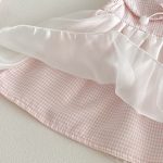 【66-90cm】ワンピース ベビー 女の子 チェック チュール スウィート - 画像 (8)