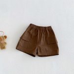【73-100cm】セットアップ シャツ＆ショートパンツ ベビー わんちゃん総柄 - 画像 (7)