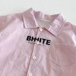 【73-100cm】シャツ or ショートパンツ ベビー ダブルポケット 英字 - 画像 (8)