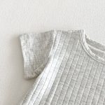 【66-90cm】セットアップ サロペット＆Tシャツ ベビー カートゥーン - 画像 (8)