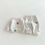 【73-100cm】セットアップ スマイル カジュアル 可愛い - 画像 (4)