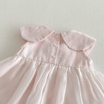 【66-90cm】ワンピース ベビー 女の子 チェック チュール スウィート - 画像 (10)