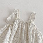 【66-90cm】セットアップ Tシャツ&サロペット ベビー 小花柄 フリルスリーブ - 画像 (9)
