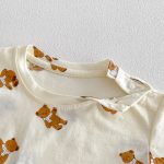 【66-90cm】セットアップ デニムロンパース&Tシャツ ベビー くま柄 - 画像 (10)