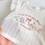 【73-120cm】トップスorパンツ ウサギ ロゴフリル おしゃれ - 画像 (13)