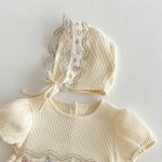 【66-90cm】ロンパース クリーム ワンピース風 おしゃれ 可愛い - 画像 (14)