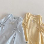 【73-100cm】ワンピース ベビー 女の子 蝶結び ノースリーブ - 画像 (8)