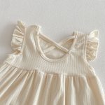 【66-90cm】カバーオール ベビ 女の子 レースフリル 丸襟 - 画像 (10)