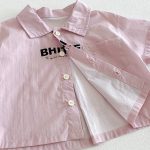 【73-100cm】シャツ or ショートパンツ ベビー ダブルポケット 英字 - 画像 (10)