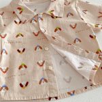 【73-100cm】セットアップ シャツ＆ショートパンツ ベビー わんちゃん総柄 - 画像 (10)