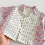 【73-120cm】半袖シャツ or デニムパンツ 韓国風 ストライプ - 画像 (11)