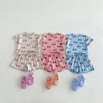【80-130cm】セットアップ キッズ バイカラー 英字プリント - 画像 (3)