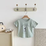 【90-130cm】Tシャツ 男女兼用 動物柄 プリント - 画像 (7)
