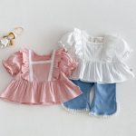 【73-120cm】ブラウス プリンセス シンプル 可愛い 女の子 - 画像 (2)