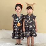 【80-150cm】セットアップ or ワンピース キッズ ドット - 画像 (7)