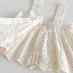 【66-90cm】2点セット ロンパース ベビー 花柄 レース - 画像 (12)