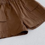 【73-100cm】セットアップ シャツ＆ショートパンツ ベビー わんちゃん総柄 - 画像 (12)
