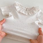 【66-90cm】セットアップ サロペット＆Tシャツ ベビー 女の子 フリル襟 大きめポケット - 画像 (12)