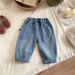 【80-120cm】デニムパンツ ポケット 履きやすい カジュアル ボトムス - 画像 (3)