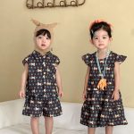 【80-150cm】セットアップ or ワンピース キッズ ドット - 画像 (3)
